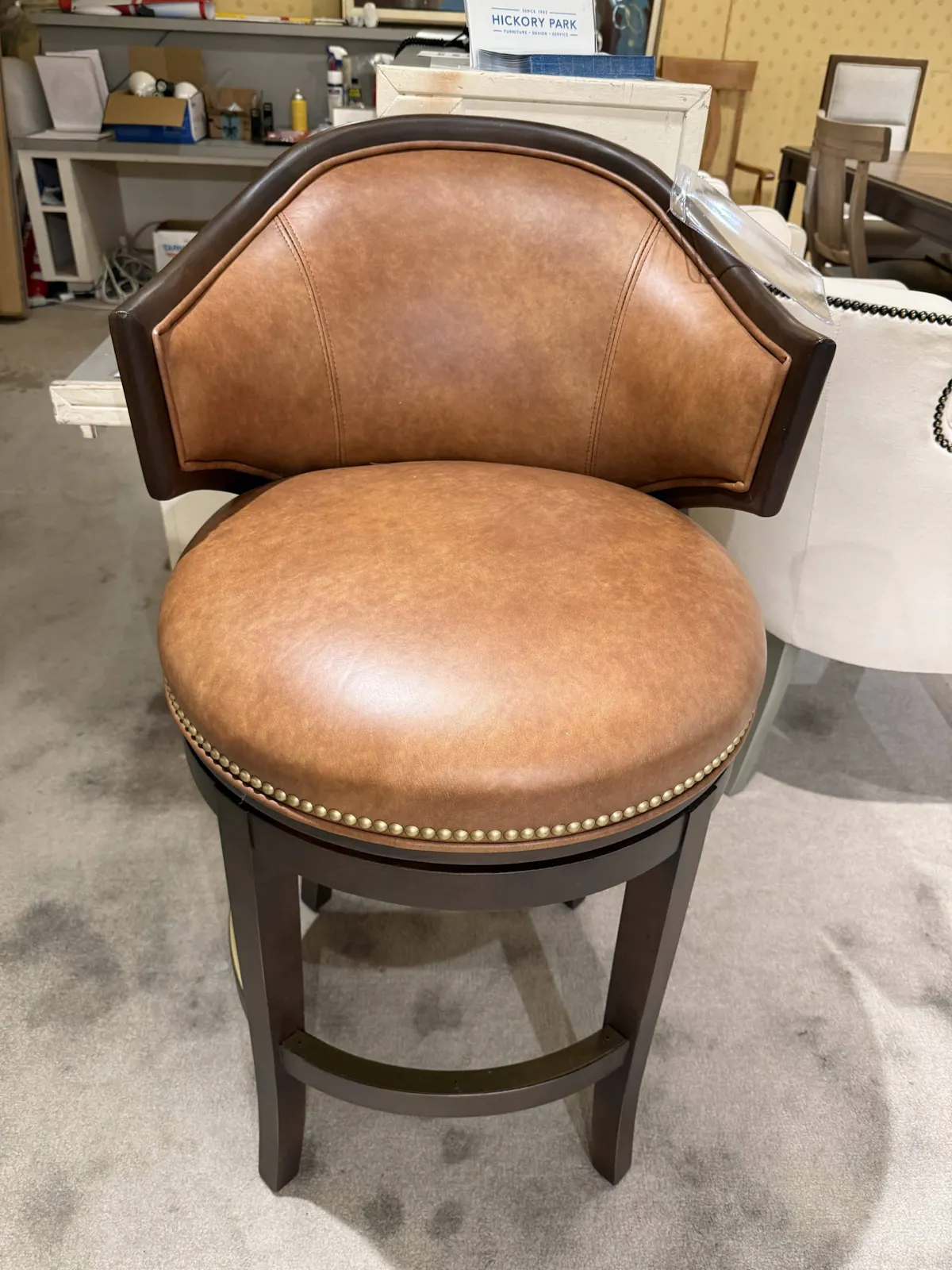 Fairfield Chair L-2004-06 Gimlet Leather Barstool Fairfield Chair L-2004-06 Gimlet Leather Barstool