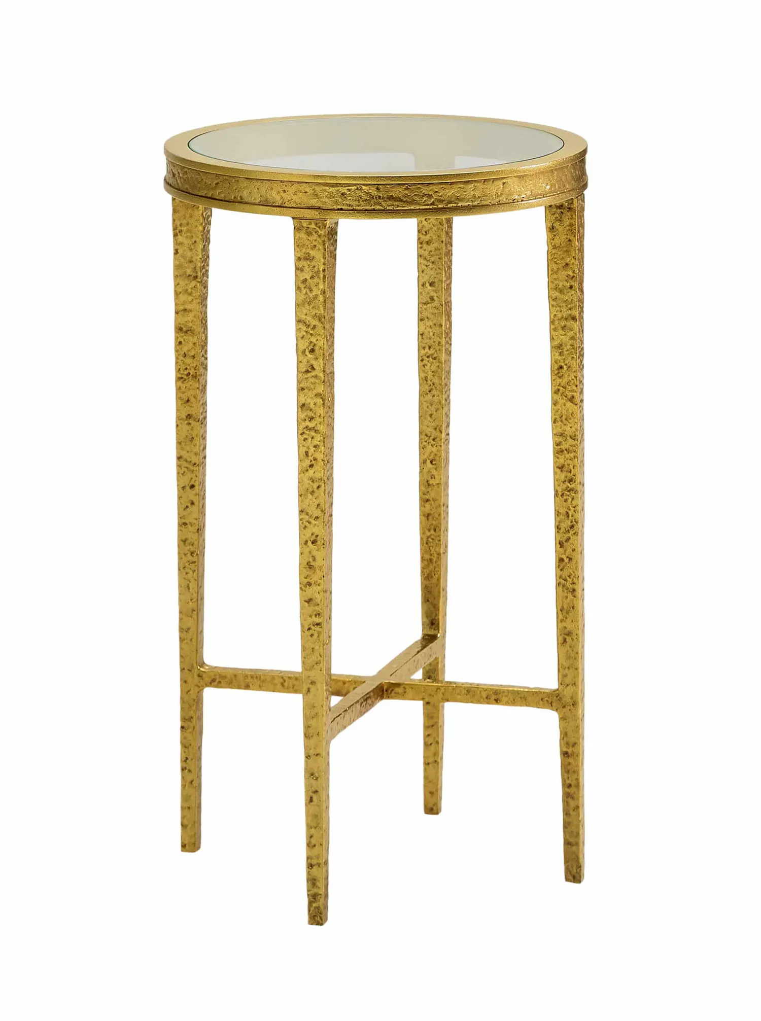 Modern History MH1203F03 Texture Round Spot Table-Ant. Brass Modern History MH1203F03 Texture Round Spot Table-Ant. Brass