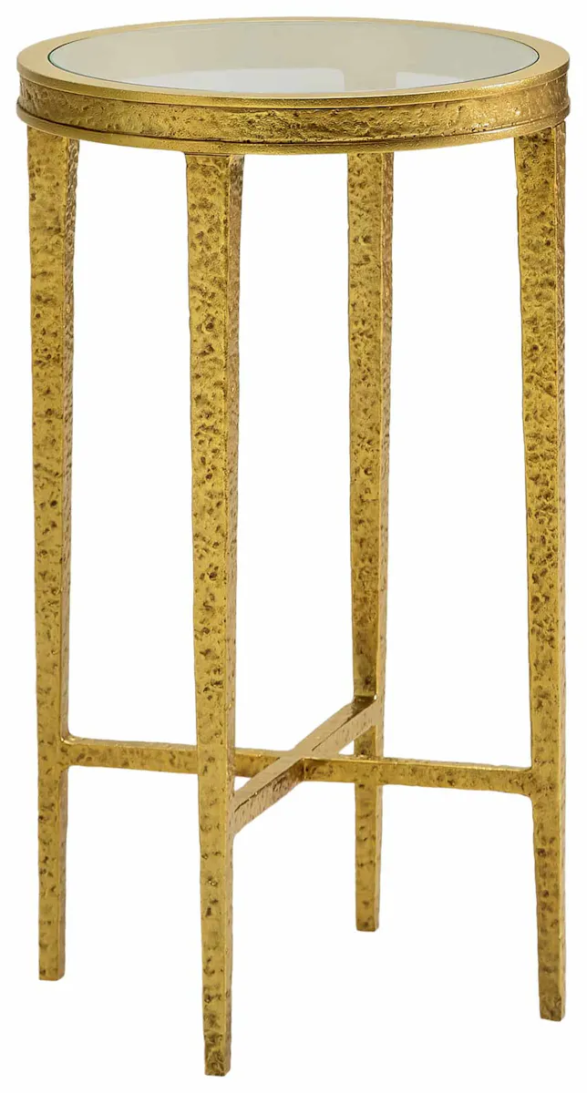 Modern History MH1203F03 Texture Round Spot Table-Ant. Brass Modern History MH1203F03 Texture Round Spot Table-Ant. Brass