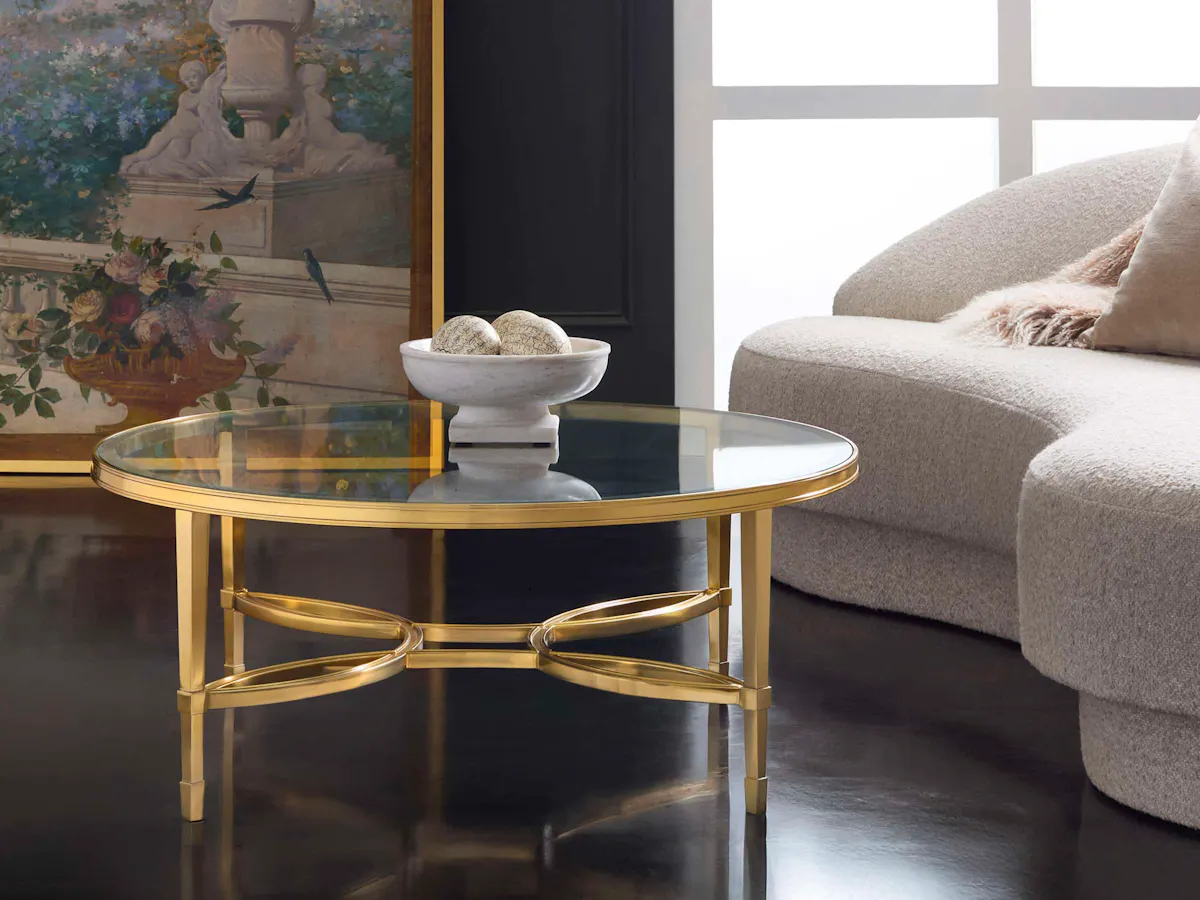 Modern History MH1229F01 Brielle Round Cocktail Table Modern History MH1229F01 Brielle Round Cocktail Table
