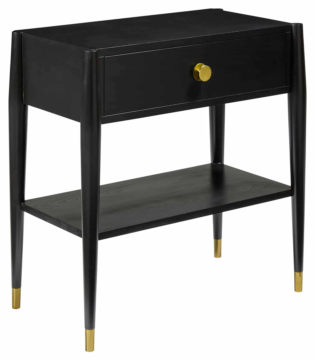 Modern History MH1246F01 Concourde Bedside Table-Ebony Modern History MH1246F01 Concourde Bedside Table-Ebony