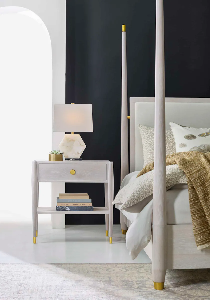 Modern History MH1246F02 Concourde Bedside Table-Ashe Modern History MH1246F02 Concourde Bedside Table-Ashe