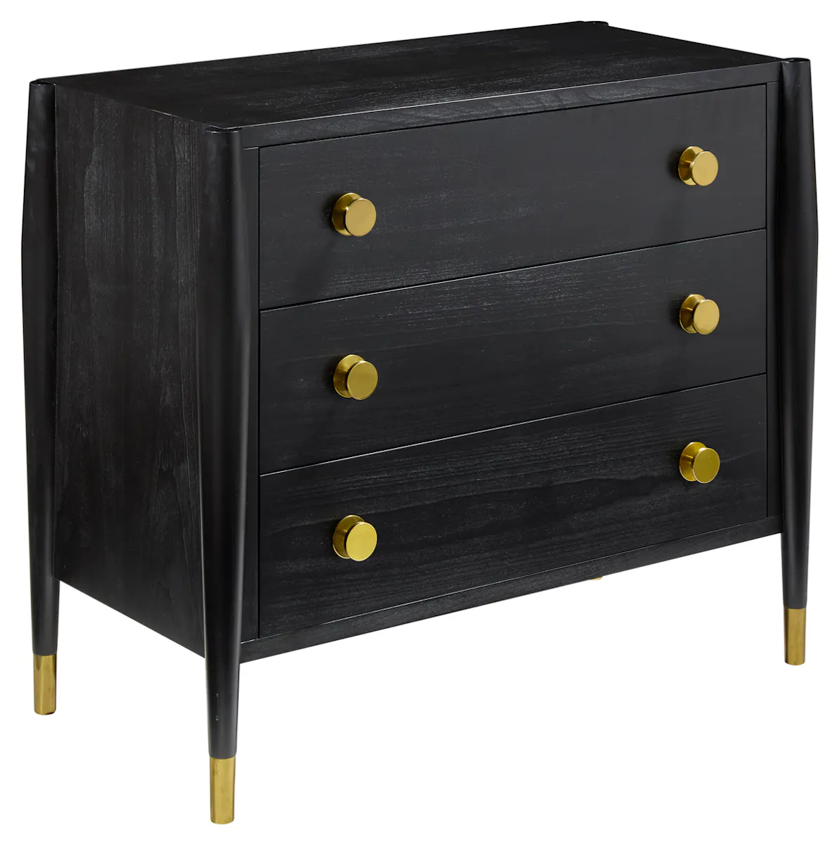 Modern History MH1247F01 Concourde Bedside Chest-Ebony Modern History MH1247F01 Concourde Bedside Chest-Ebony