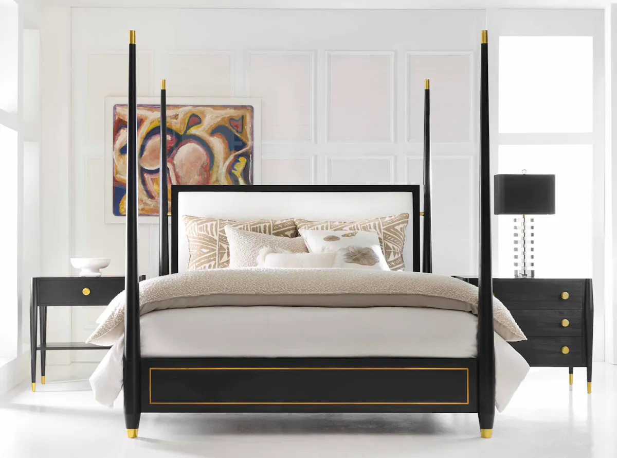 Modern History MH1249F01 Concourde King Bed-Ebony Modern History MH1249F01 Concourde King Bed-Ebony