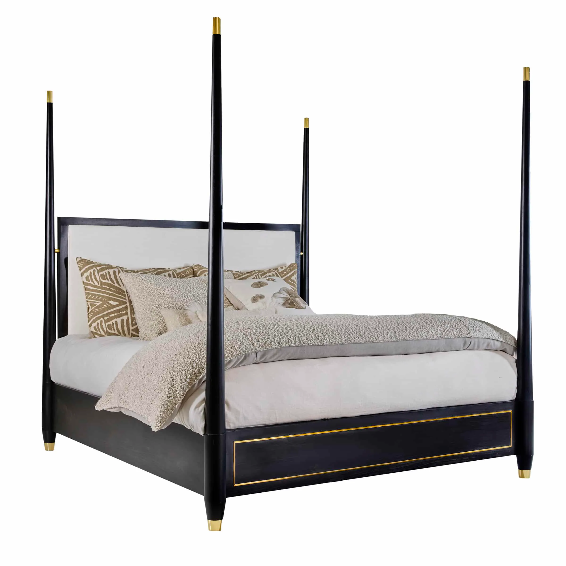 Modern History MH1249F01 Concourde King Bed-Ebony