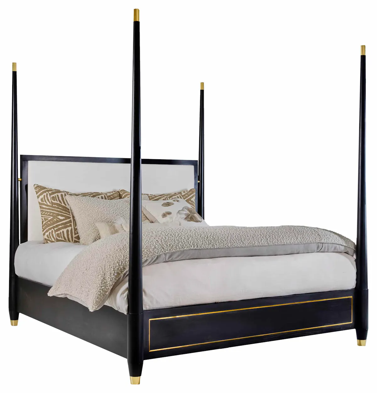 Modern History MH1249F01 Concourde King Bed-Ebony Modern History MH1249F01 Concourde King Bed-Ebony