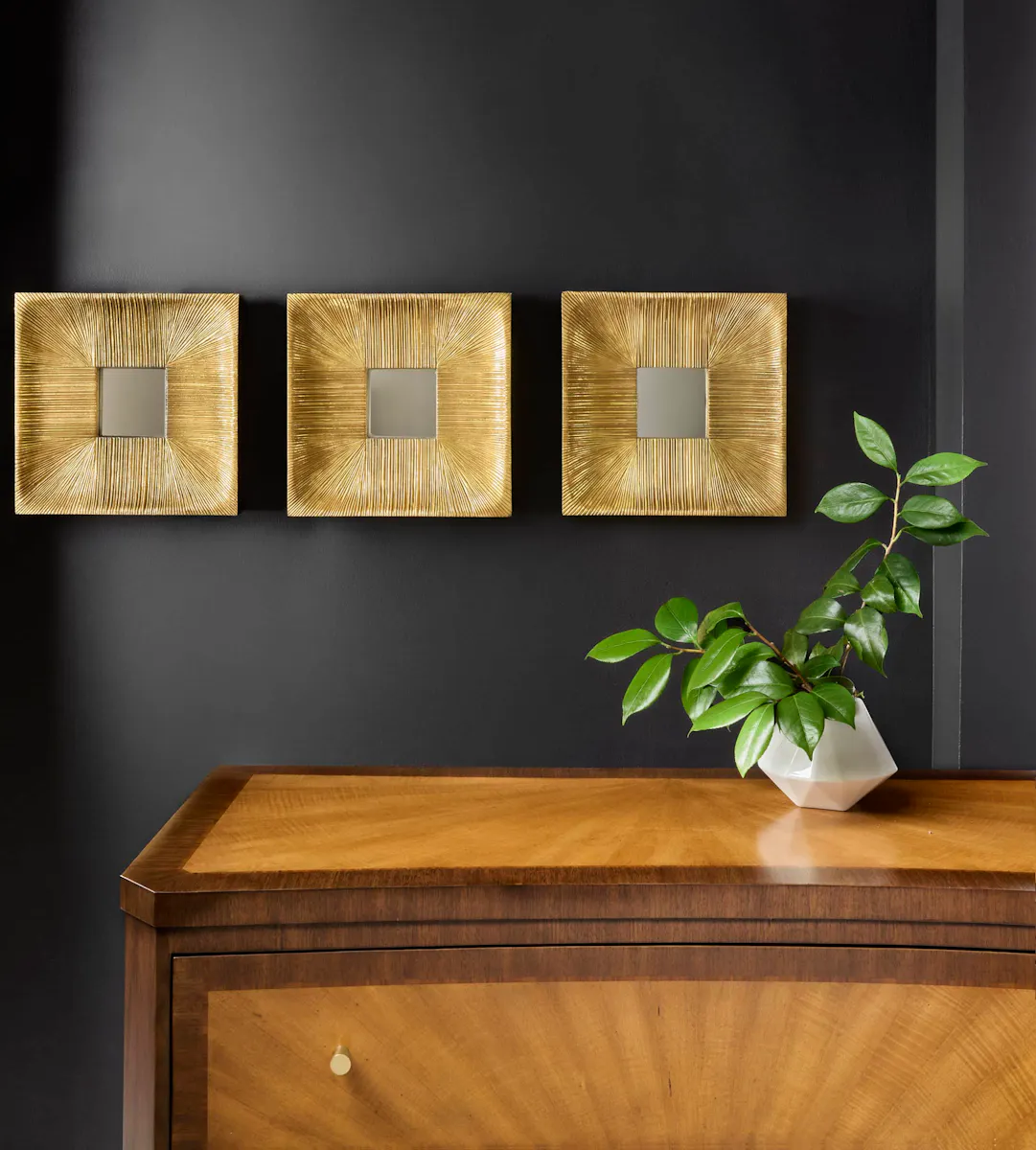 Modern History MH1276F01 Small Parisan Mirrors -Set of 3 Modern History MH1276F01 Small Parisan Mirrors -Set of 3