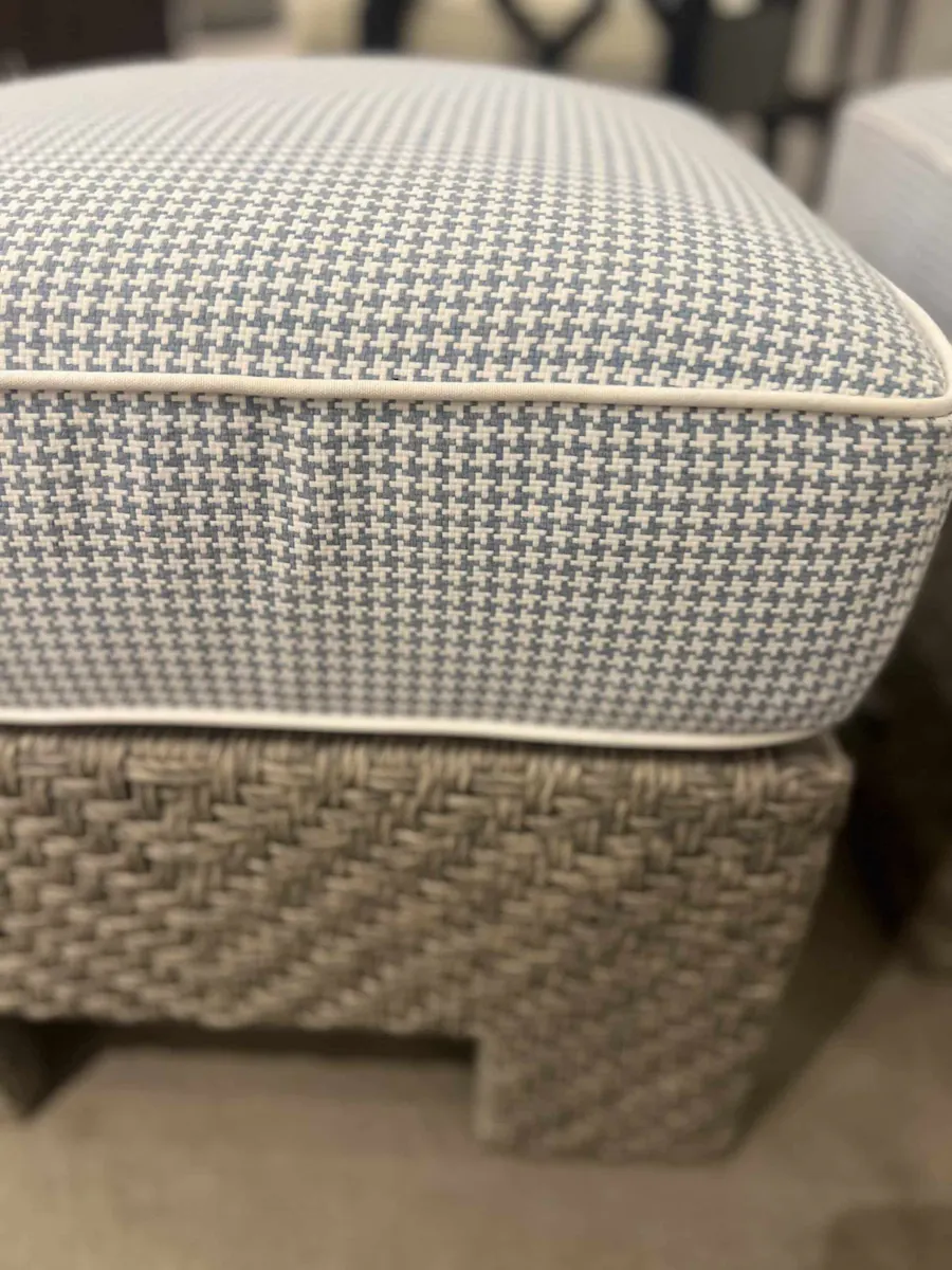 Hickory Chair HCD8800-30/330 Yara Woven Square Stool Hickory Chair HCD8800-30/330 Yara Woven Square Stool