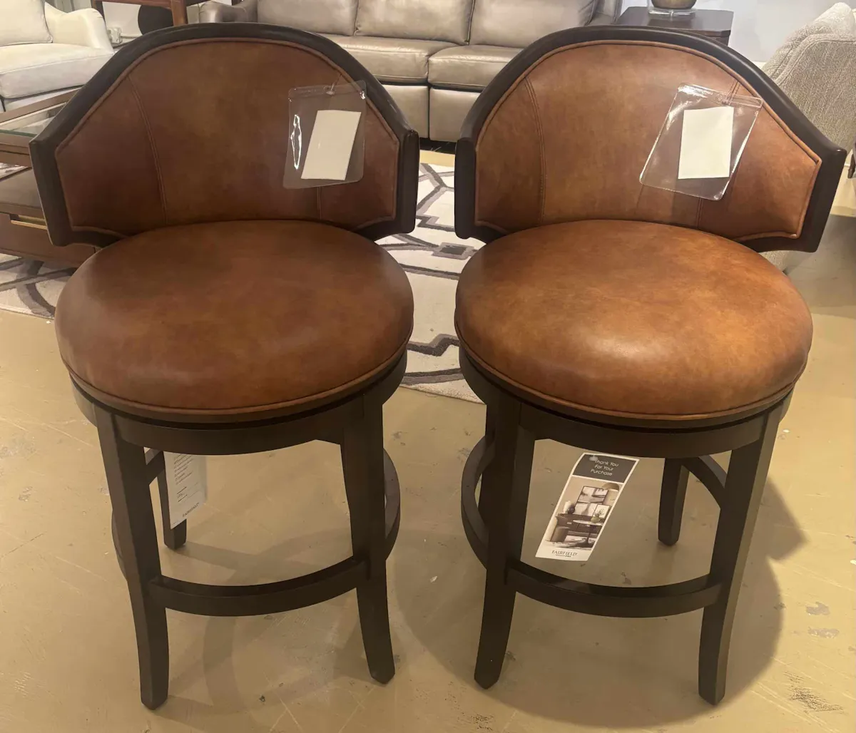 Fairfield L-2004-06 Gimlet Barstools Pair of 2 Fairfield L-2004-06 Gimlet Barstools Pair of 2