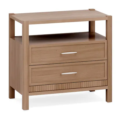 Simply Amish SNBEE-04B1 Benedict 2-Drawer Nightstand with Opening Simply Amish SNBEE-04B1 Benedict 2-Drawer Nightstand with Opening