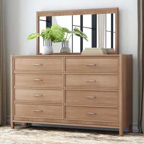 Simply Amish SSBEE-08H3 Benedict 72″ 8-Drawer Dresser