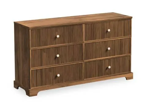 Simply Amish SSPRE-08F2 Prescott 60″ 6-Drawer Dresser