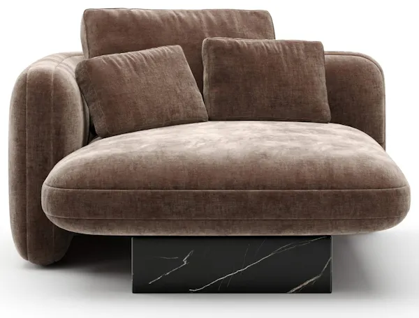 Caracole UPH-425V-LH5-A Overlap LAF Chaise Dark Taupe Caracole UPH-425V-LH5-A Overlap LAF Chaise Dark Taupe
