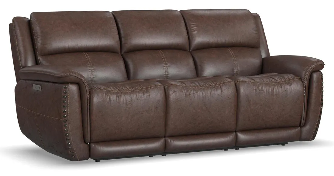 Flexsteel 1011-62PH-34970 Beau Sable Fabric Power Reclining Sofa with Power Headrests Flexsteel 1011-62PH-34970 Beau Sable Fabric Power Reclining Sofa with Power Headrests
