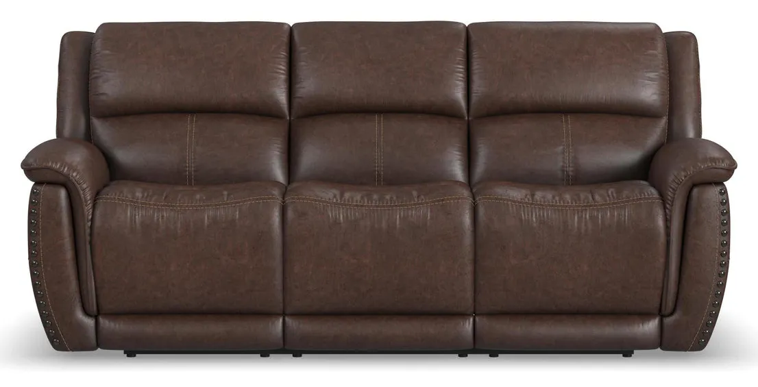 Flexsteel 1011-62PH-34970 Beau Sable Fabric Power Reclining Sofa with Power Headrests Flexsteel 1011-62PH-34970 Beau Sable Fabric Power Reclining Sofa with Power Headrests