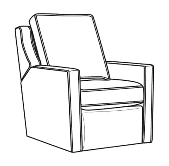 CR Laine 1726-05SWMR Harper Swivel Manual Recliner CR Laine 1726-05SWMR Harper Swivel Manual Recliner