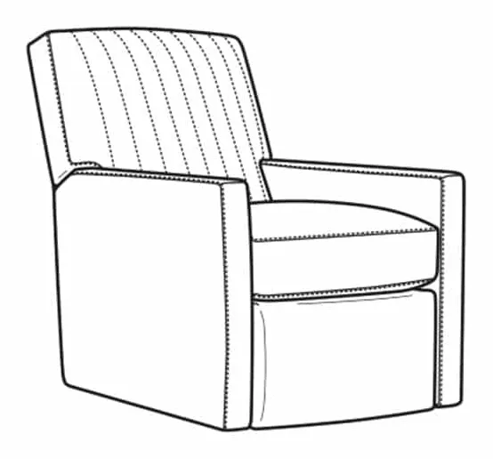 CR Laine 1775-05CHSWMR Malcolm Swivel Manual Recliner Channel Back CR Laine 1775-05CHSWMR Malcolm Swivel Manual Recliner Channel Back