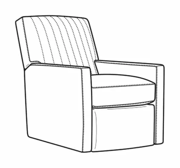 CR Laine 1775-05CHSWMR Malcolm Swivel Manual Recliner Channel Back CR Laine 1775-05CHSWMR Malcolm Swivel Manual Recliner Channel Back