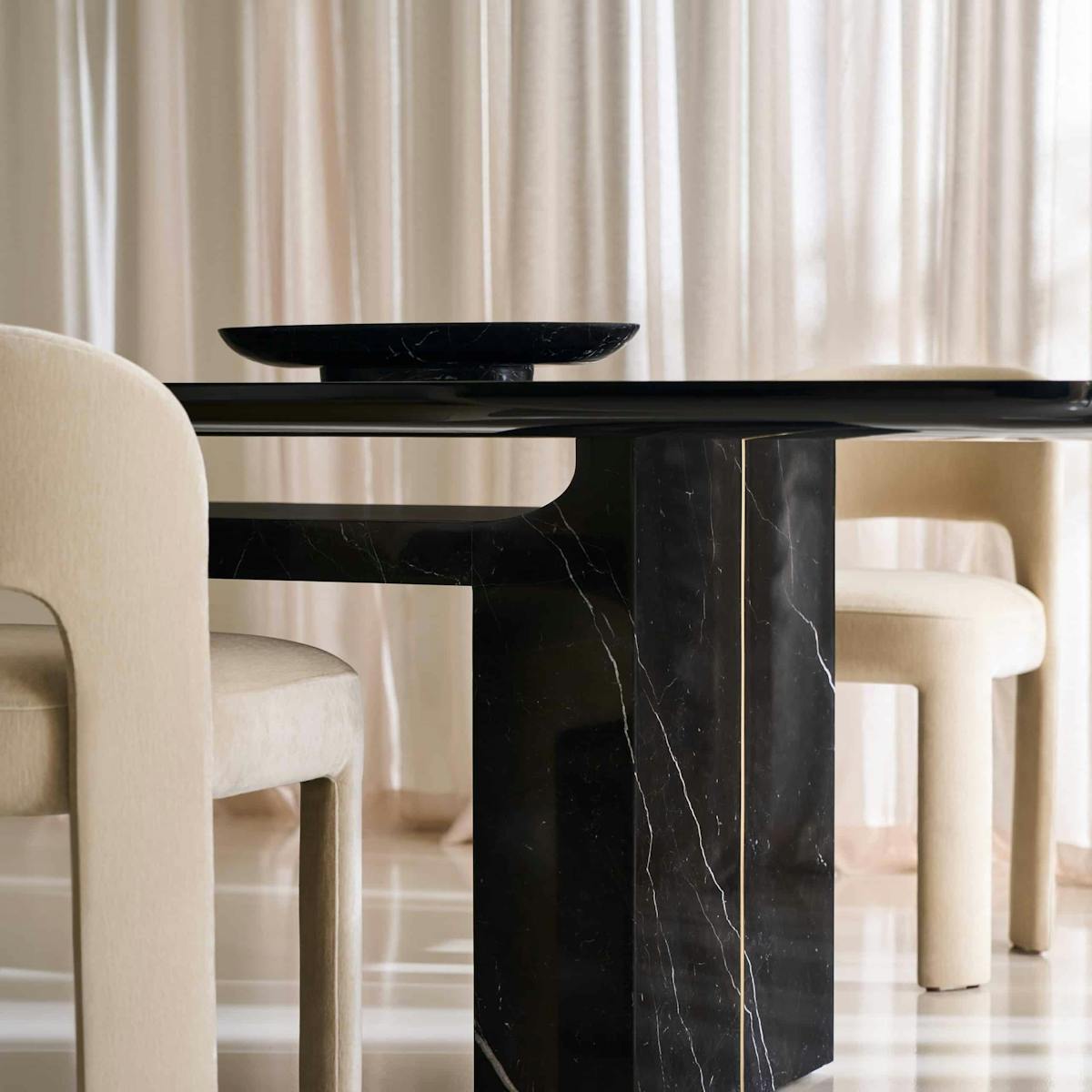 Caracole CLA-425V-2011 Overlap Rectangle Dining Table Dark Caracole CLA-425V-2011 Overlap Rectangle Dining Table Dark