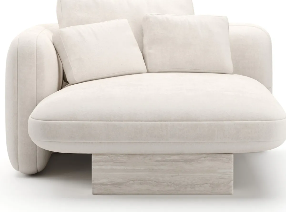 Caracole UPH-425V-LH5-B Overlap LAF Chaise Ecru Caracole UPH-425V-LH5-B Overlap LAF Chaise Ecru