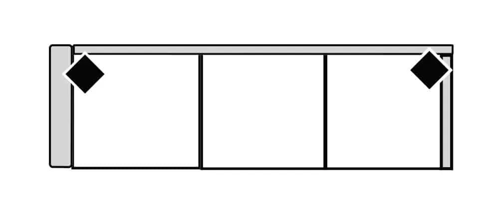 Four Seasons 1-337CS-LSF HARPER 37″ LSF CORNER SOFA