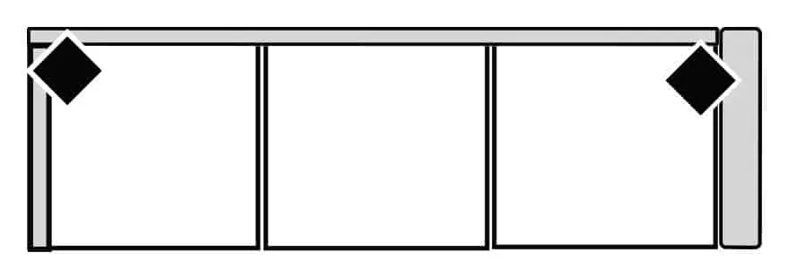 Four Seasons 70095CS-RSF RYANNE RSF 3 SEAT CORNER SOFA Four Seasons 70095CS-RSF RYANNE RSF 3 SEAT CORNER SOFA