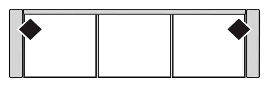 Four Seasons 8-337XLS PALMER XL 3 SEAT SOFA Four Seasons 8-337XLS PALMER XL 3 SEAT SOFA