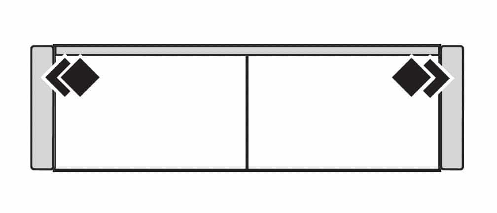 Four Seasons 8-241Q PALMER 41″ DEEP 2 SEAT QUEEN SLEEPER