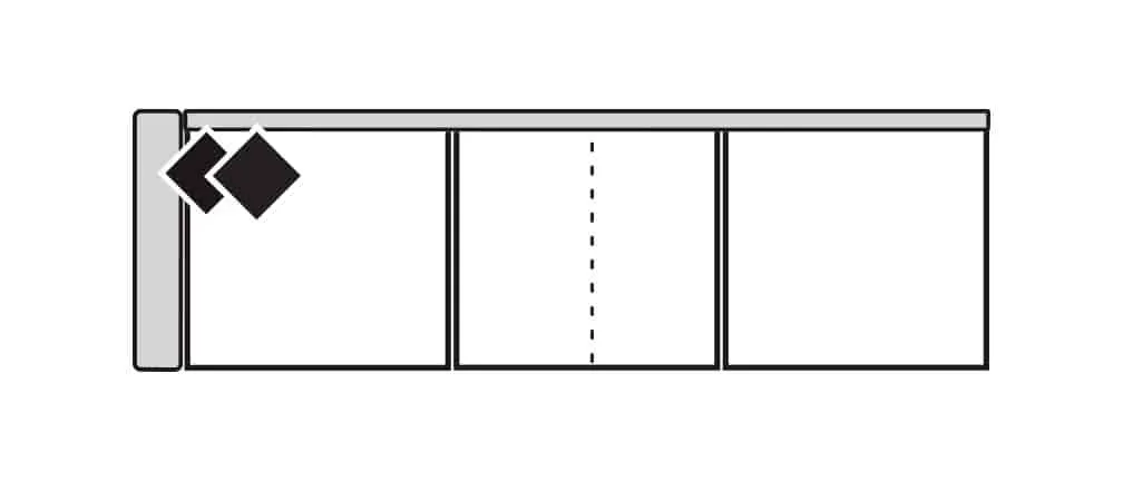 Four Seasons 3-341S-LSF CARLTON 41″ DEEP LSF 3 SEAT SOFA