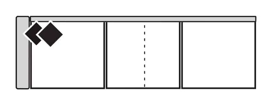 Four Seasons U7-341Q-LSF MCMICHAEL 41" DEEP LSF 3 SEAT QUEEN SLEEPER UPHOLSTERED WITHOUT SKIRT Four Seasons U7-341Q-LSF MCMICHAEL 41" DEEP LSF 3 SEAT QUEEN SLEEPER UPHOLSTERED WITHOUT SKIRT