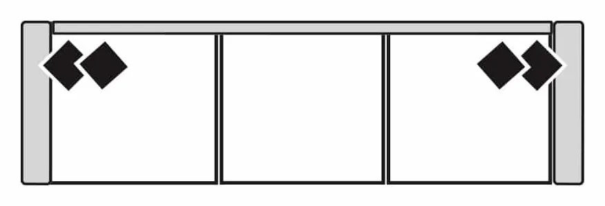 Four Seasons 8-341GS PALMER 41" DEEP 3 SEAT GRANDE SOFA Four Seasons 8-341GS PALMER 41" DEEP 3 SEAT GRANDE SOFA