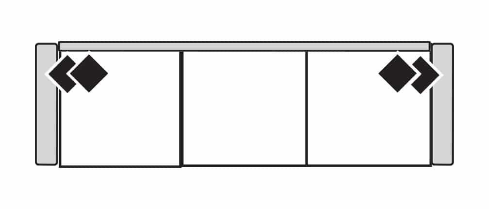 Four Seasons 8-341Q PALMER 41″ DEEP 3 SEAT QUEEN SLEEPER