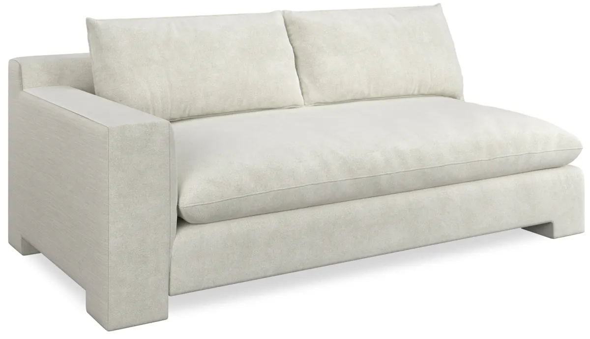 Caracole UPH-425V-LL6-A Devon LAF Loveseat Ivory Caracole UPH-425V-LL6-A Devon LAF Loveseat Ivory