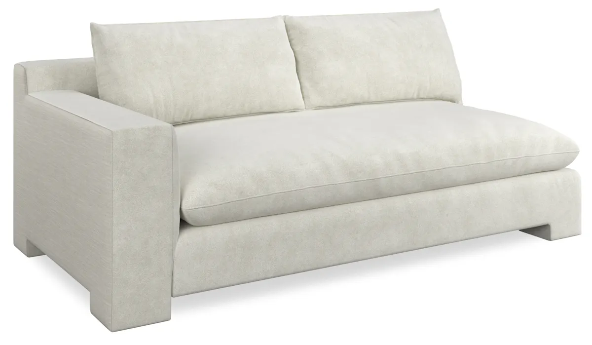Caracole UPH-425V-LL6-A Devon LAF Loveseat Ivory Caracole UPH-425V-LL6-A Devon LAF Loveseat Ivory