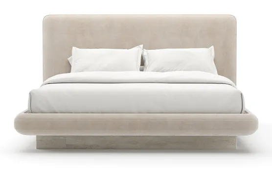 Caracole CLA-425V-121 Overlap Uph Kg Bed Ivory Caracole CLA-425V-121 Overlap Uph Kg Bed Ivory