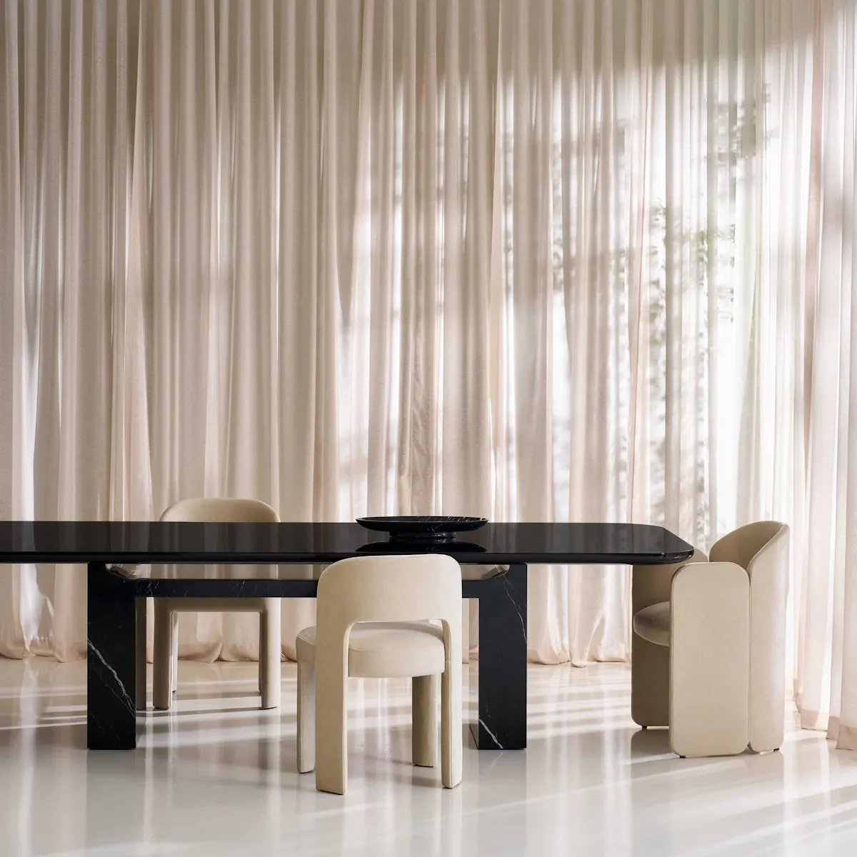 Caracole CLA-425V-2011 Overlap Rectangle Dining Table Dark Caracole CLA-425V-2011 Overlap Rectangle Dining Table Dark