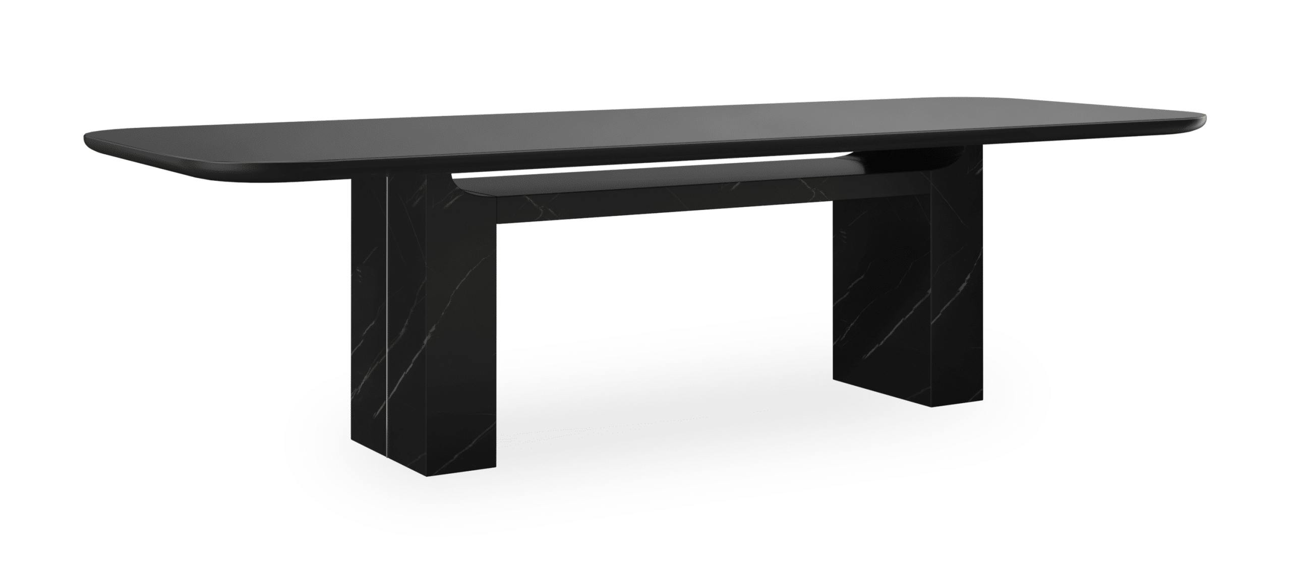 Caracole CLA-425V-2011 Overlap Rectangle Dining Table Dark
