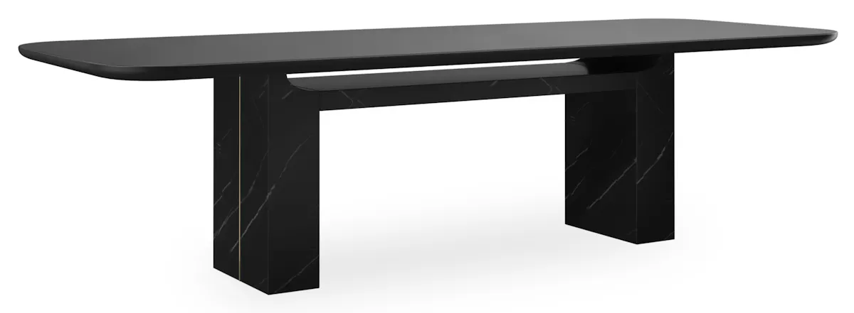 Caracole CLA-425V-2011 Overlap Rectangle Dining Table Dark Caracole CLA-425V-2011 Overlap Rectangle Dining Table Dark