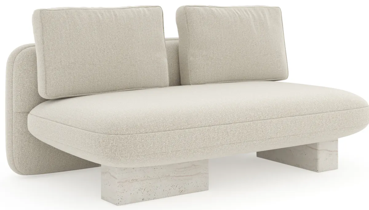 Caracole UPH-425V-AL5-B Overlap Armless Loveseat Ecru Caracole UPH-425V-AL5-B Overlap Armless Loveseat Ecru
