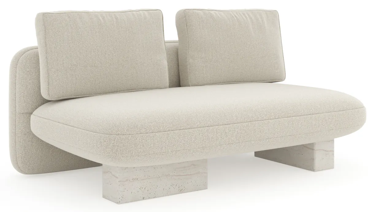 Caracole UPH-425V-AL5-B Overlap Armless Loveseat Ecru Caracole UPH-425V-AL5-B Overlap Armless Loveseat Ecru