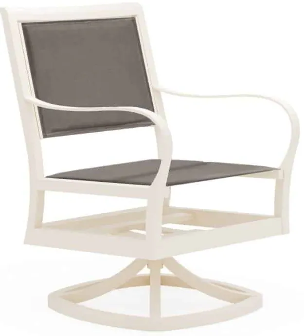 Woodard 5S0572 Scala Padded Sling Swivel Dining Chair Woodard 5S0572 Scala Padded Sling Swivel Dining Chair