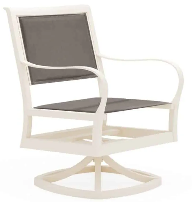Woodard 5S0572 Scala Padded Sling Swivel Dining Chair Woodard 5S0572 Scala Padded Sling Swivel Dining Chair