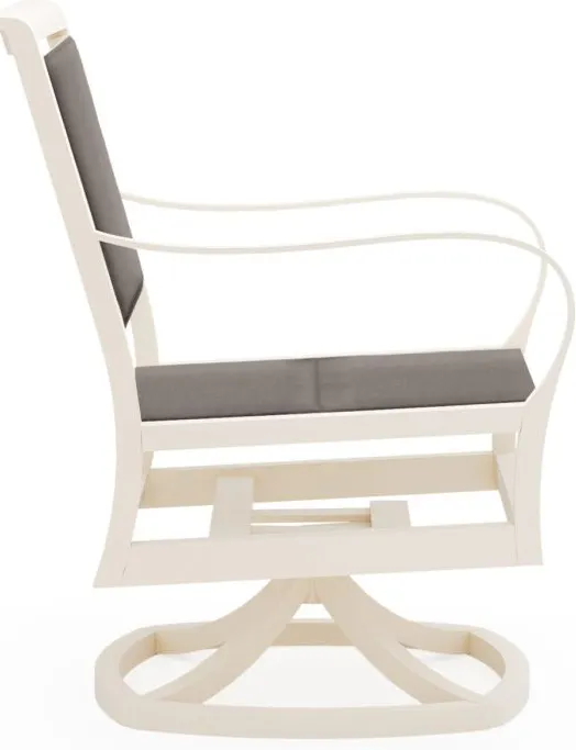 Woodard 5S0572 Scala Padded Sling Swivel Dining Chair Woodard 5S0572 Scala Padded Sling Swivel Dining Chair