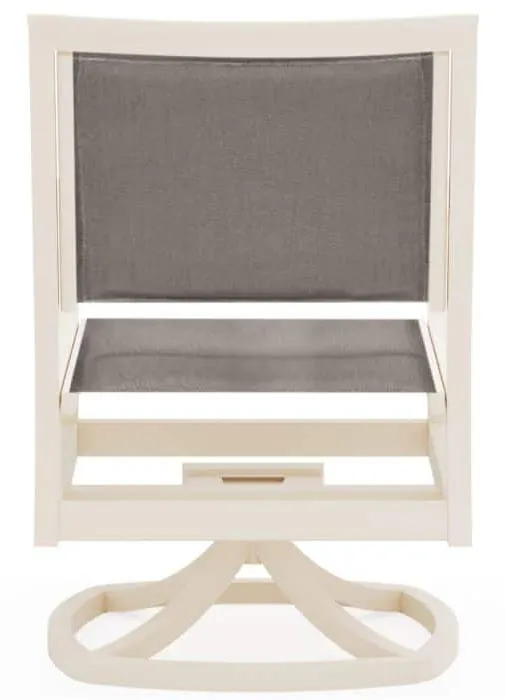 Woodard 5S0572 Scala Padded Sling Swivel Dining Chair Woodard 5S0572 Scala Padded Sling Swivel Dining Chair