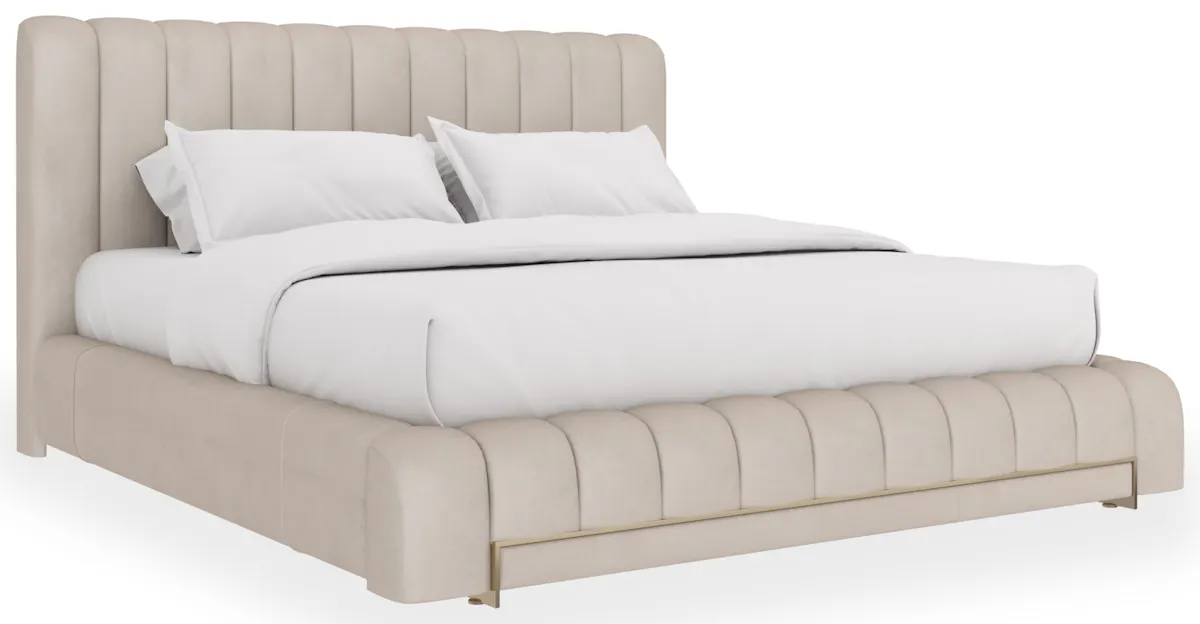 Caracole CLA-425V-126 Well Balanced Kg Bed Ecru Caracole CLA-425V-126 Well Balanced Kg Bed Ecru