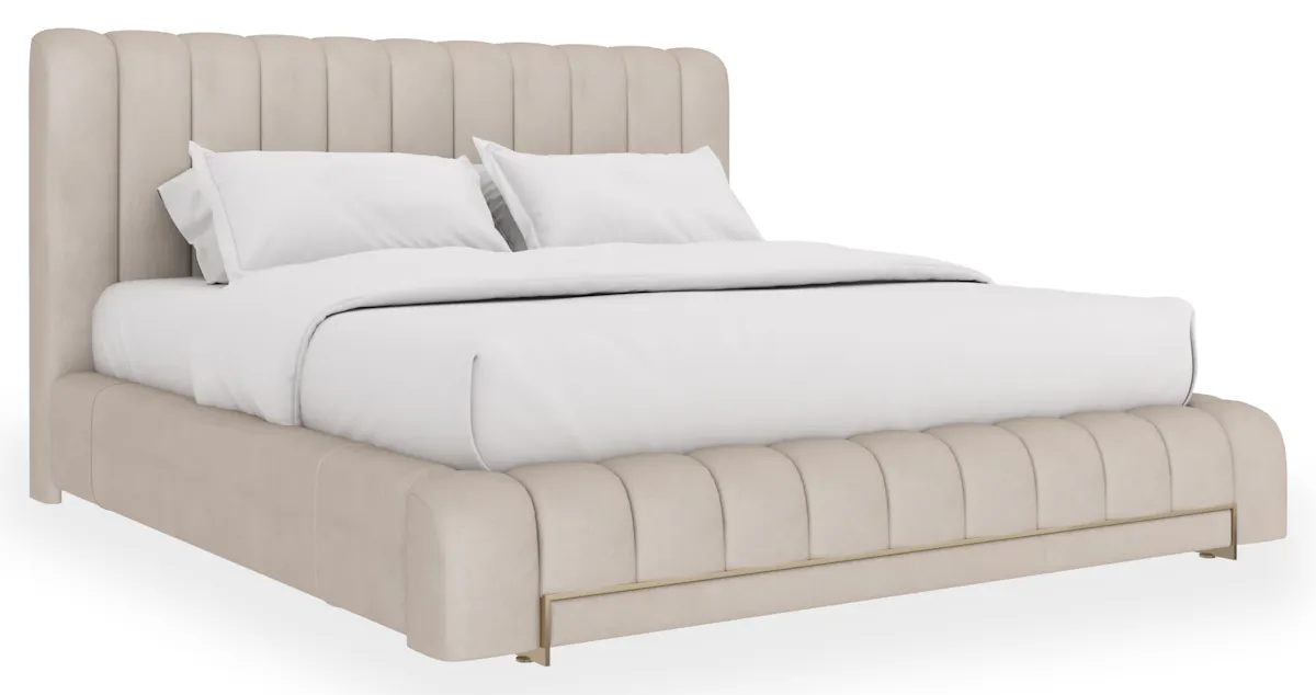 Caracole CLA-425V-126 Well Balanced Kg Bed Ecru Caracole CLA-425V-126 Well Balanced Kg Bed Ecru
