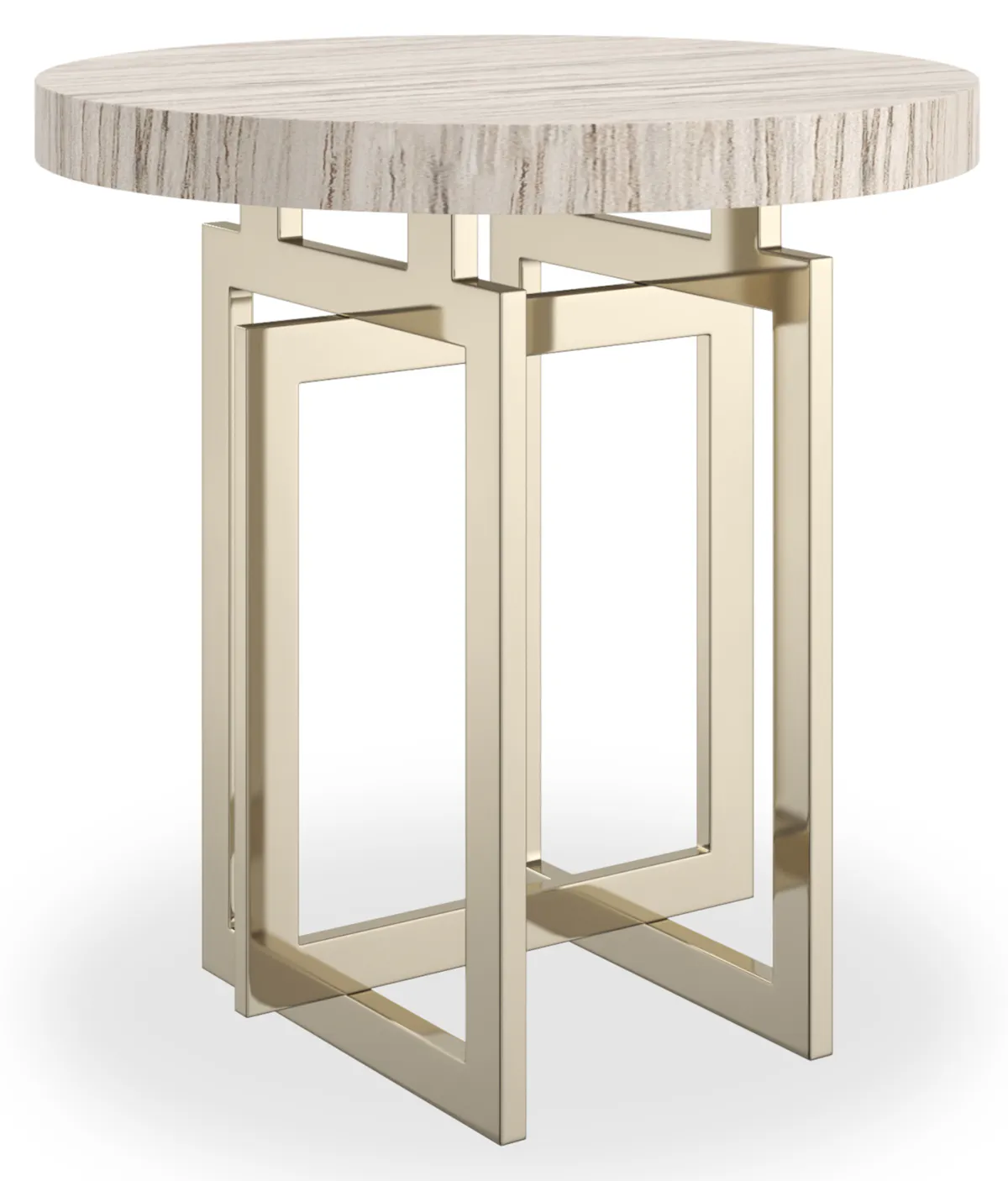 Caracole CLA-425V-4116 Wish You Were Here Rnd Side Table Lt Caracole CLA-425V-4116 Wish You Were Here Rnd Side Table Lt