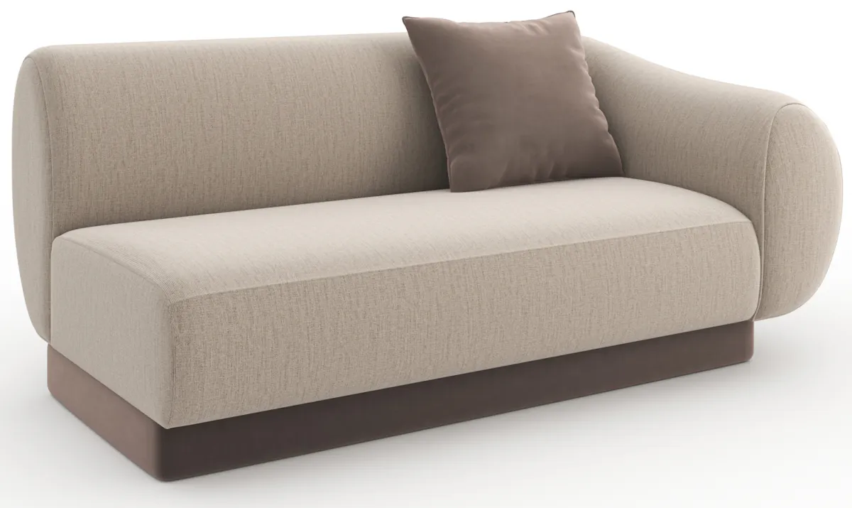 Caracole UPH-425V-RL1-A Seta RAF Loveseat Oatmeal Caracole UPH-425V-RL1-A Seta RAF Loveseat Oatmeal