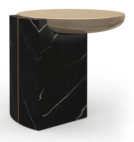 Caracole CLA-425V-418 Overlap Round Side Table Dark Caracole CLA-425V-418 Overlap Round Side Table Dark