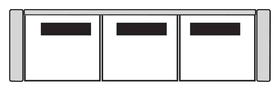 Four Seasons 75095XLS BENTON 3 SEAT XL SOFA Four Seasons 75095XLS BENTON 3 SEAT XL SOFA